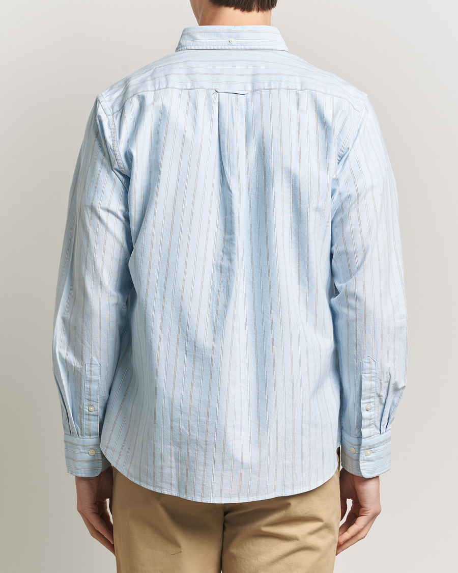 Homme | Chemises | GANT | Regluar Fit Clsasic Oxford Striped Shirt Sky Blue