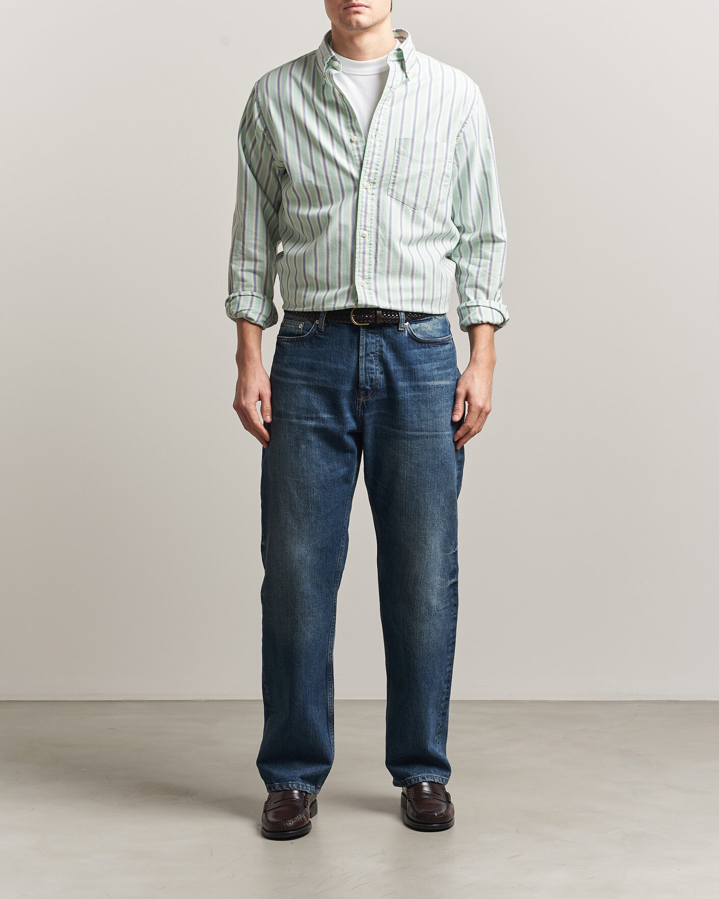 Homme | Chemises | GANT | Regluar Fit Archive Oxford Shirt Washed Turquoise