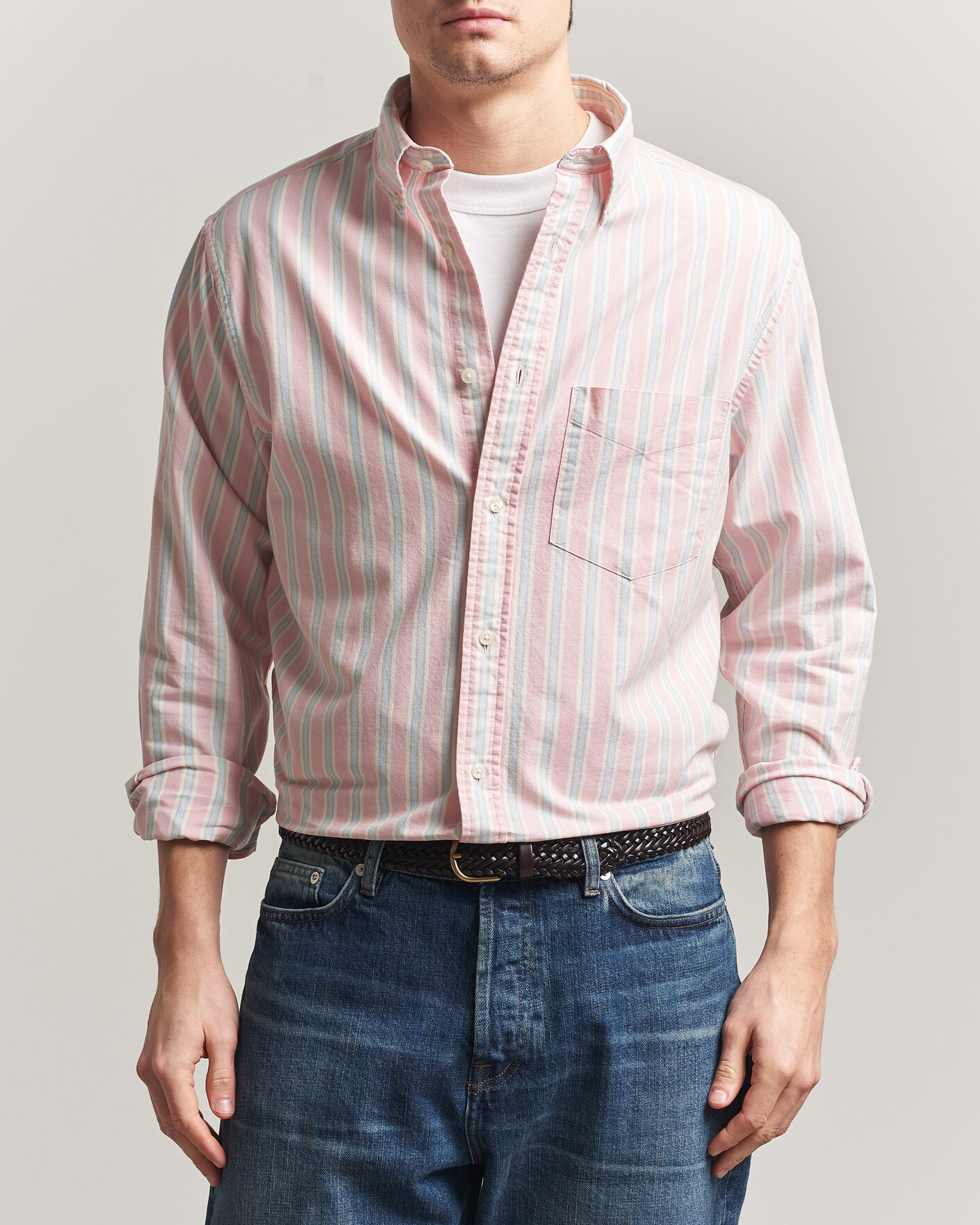 Homme | Chemises | GANT | Regluar Fit Archive Oxford Shirt Washed Pink
