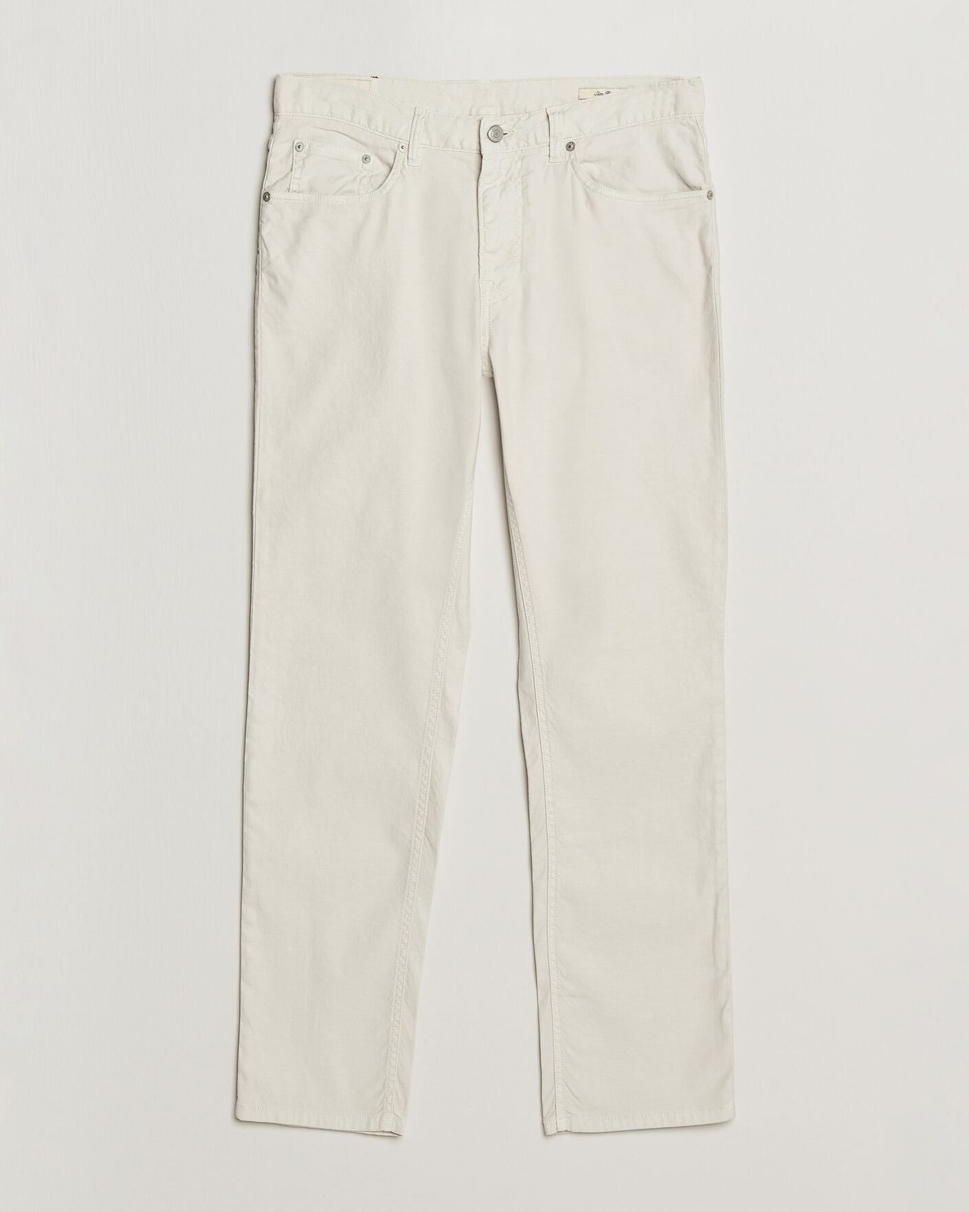 Homme | Pantalons | Gant | Slim Fit Cotton/Linen 5-Pocket Pants Sand
