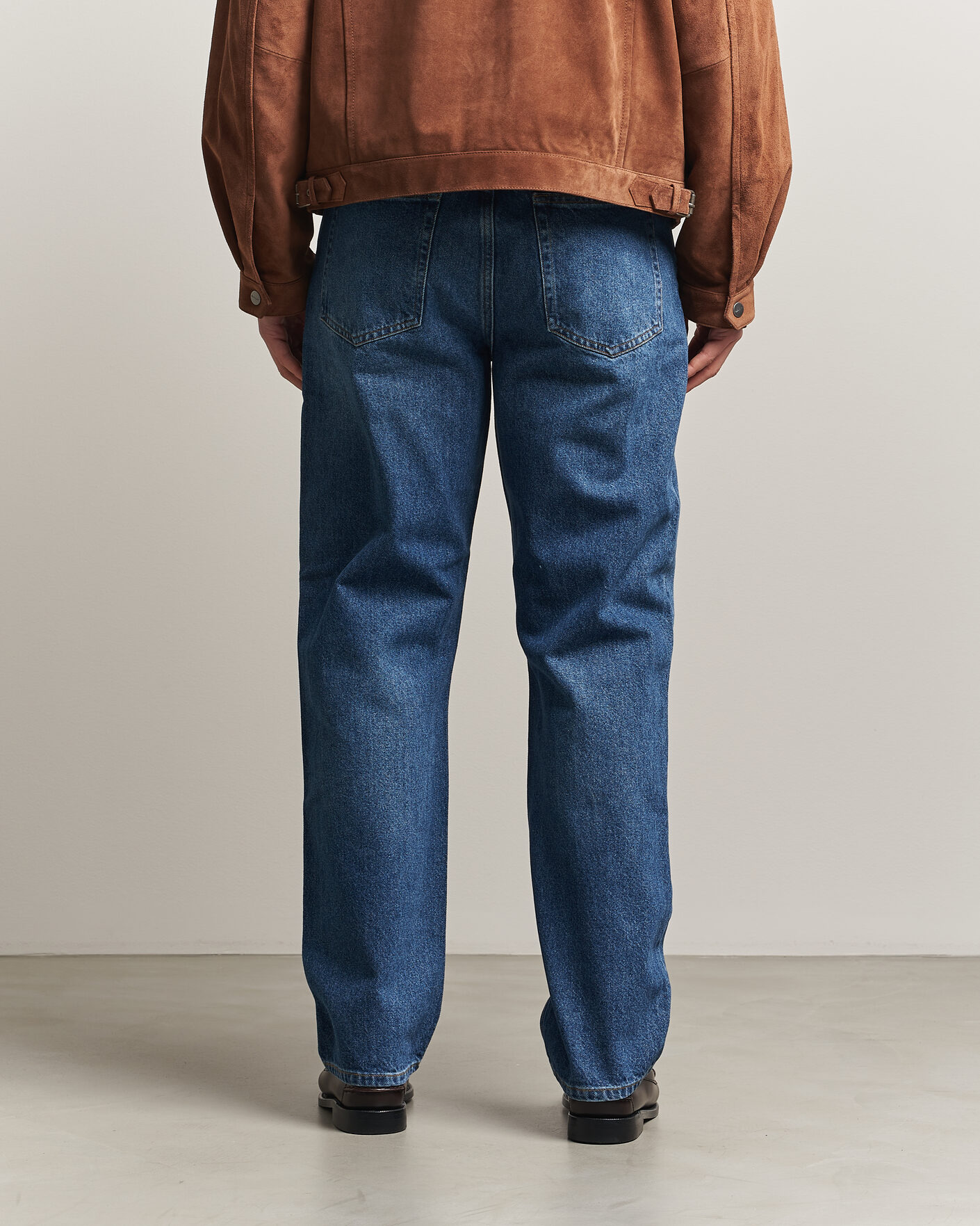 Homme | Pantalons | Gant | Straight Fit Jeans Mid Blue Worn In