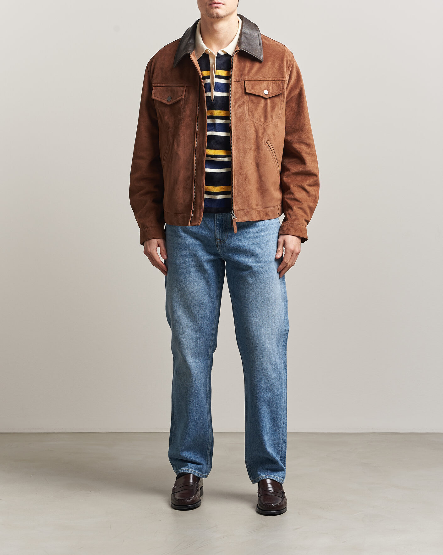 Homme | Jeans | GANT | Straight Fit Jeans Semi Light Blue Worn In