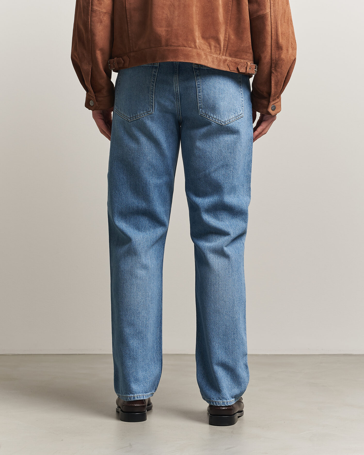 Homme | Jeans | GANT | Straight Fit Jeans Semi Light Blue Worn In