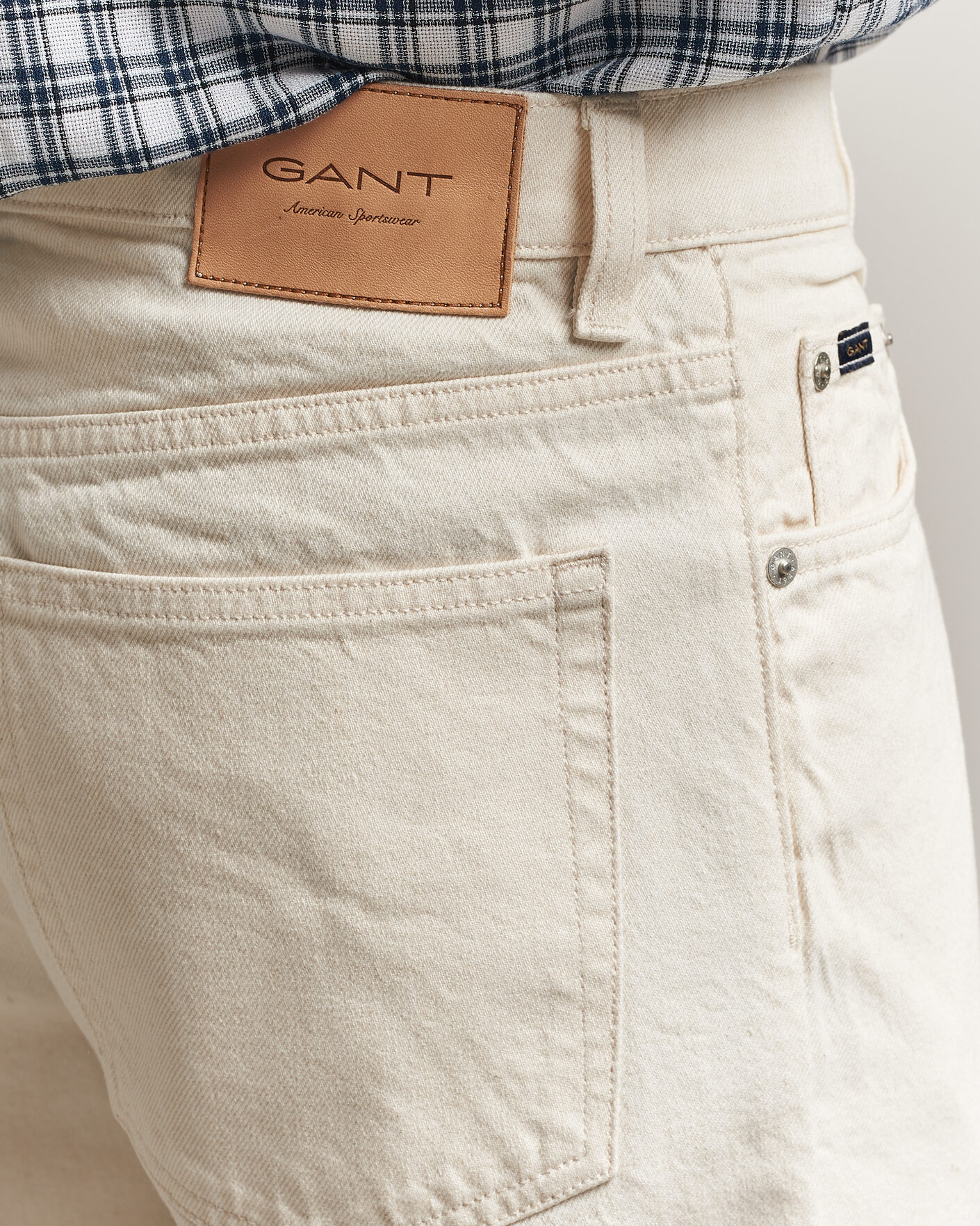 Homme | Jeans | Gant | Straight Fit Jeans Ecru
