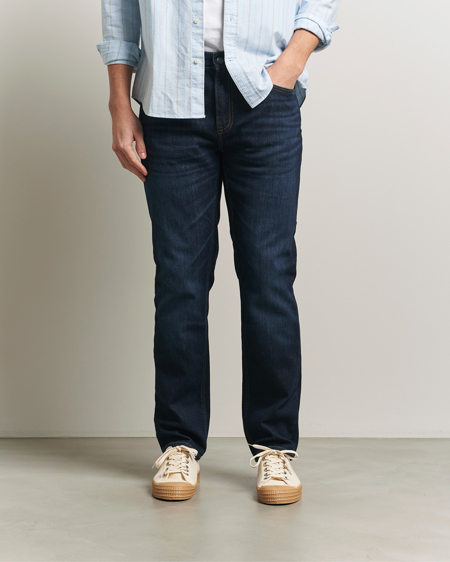 Homme | Pantalons | Gant | Regular Fit Jeans Dark Blue Broken In