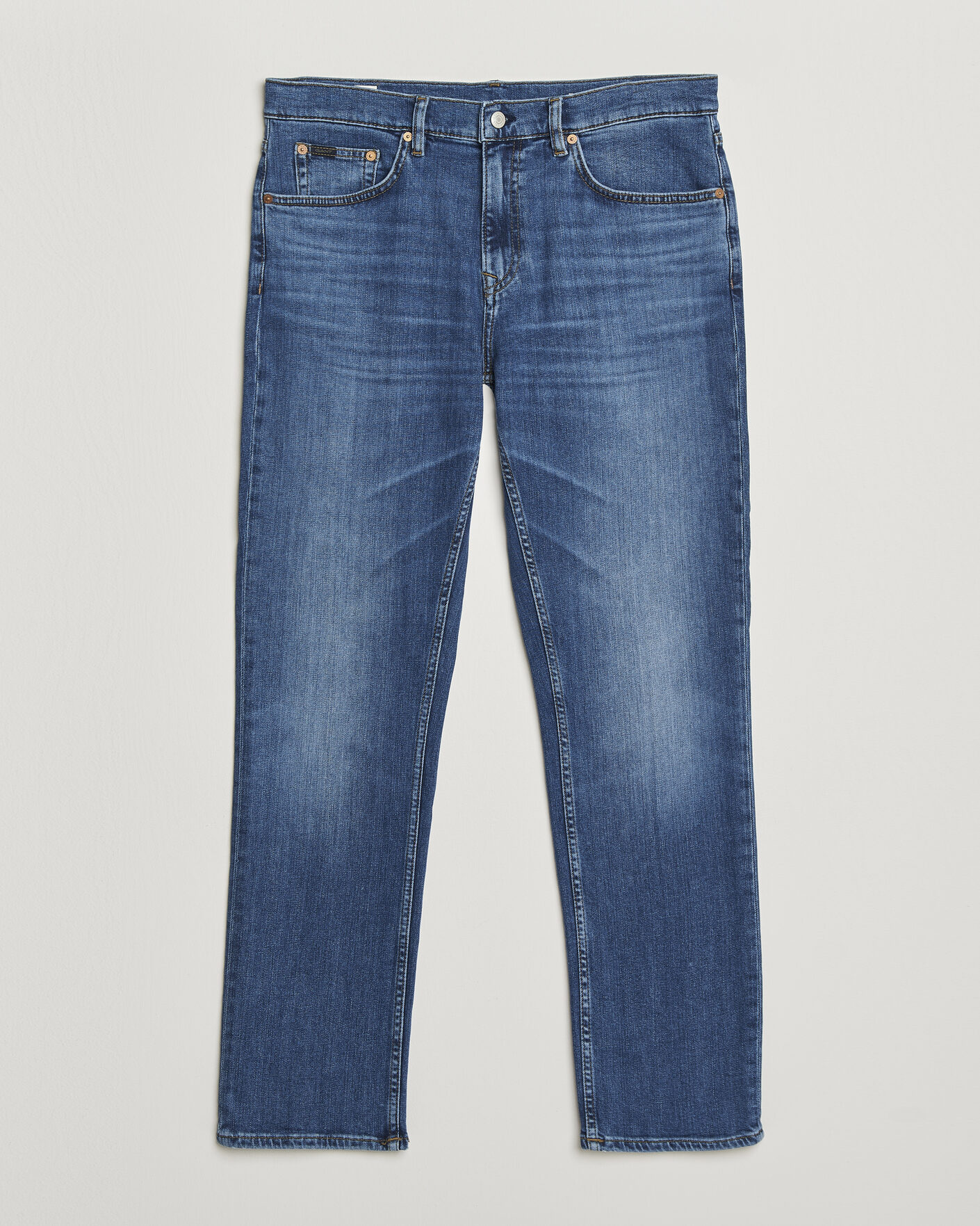 Homme | Jeans | Gant | Regular Fit Jeans Mid Blue Broken In