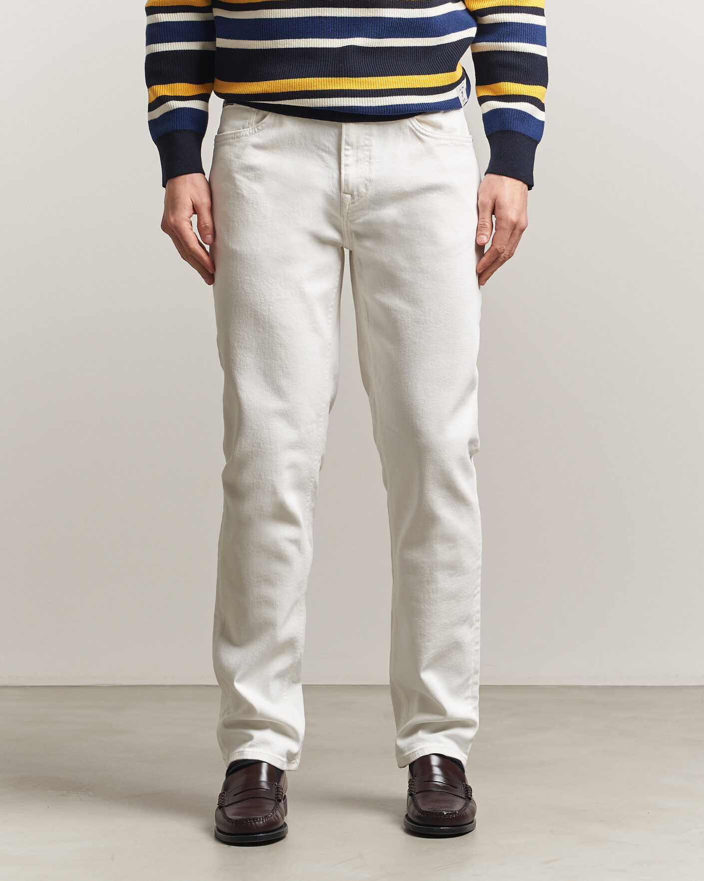 Homme | Pantalons | Gant | Regular Fit Jeans Eggshell