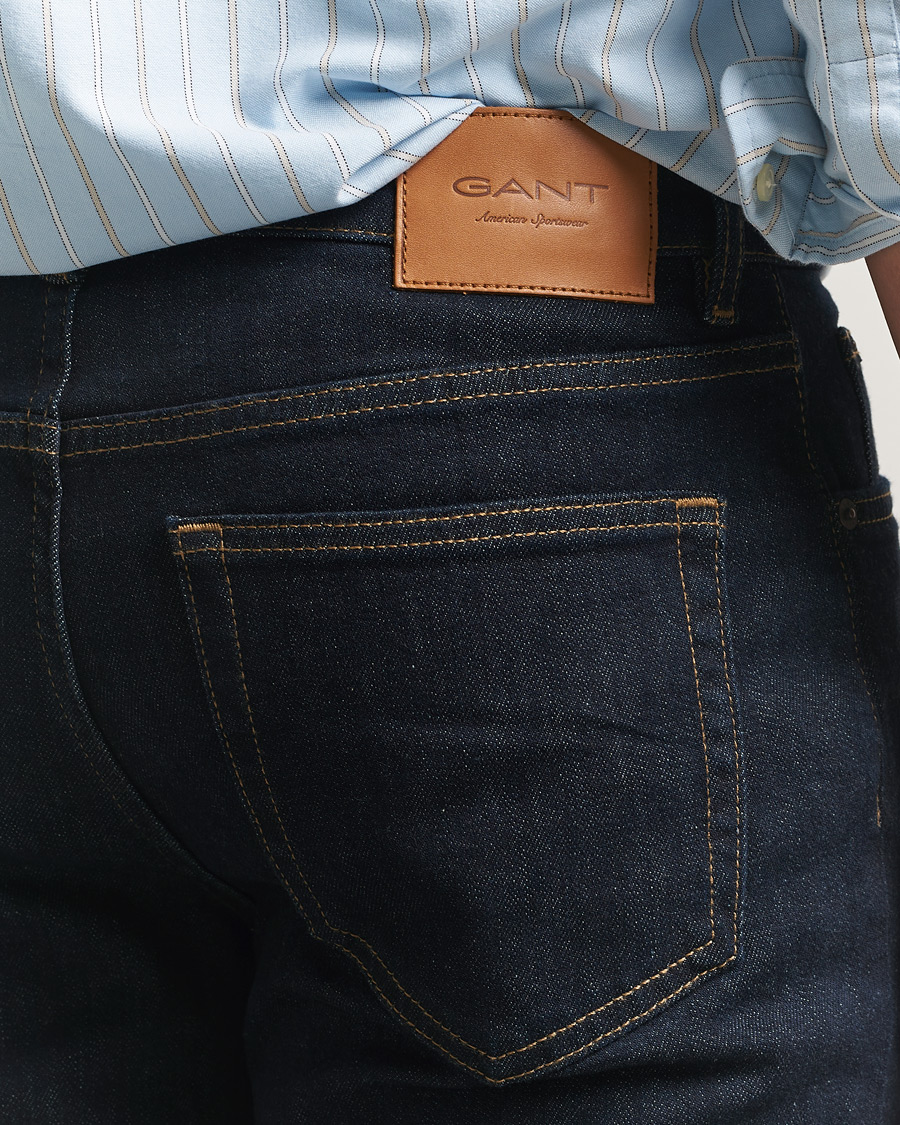 Homme | Pantalons | Gant | Regular Fit Jeans Dark Blue