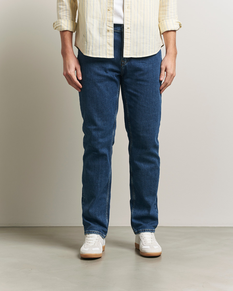 Homme | Pantalons | Gant | Regular Fit Jeans Mid Blue Vintage