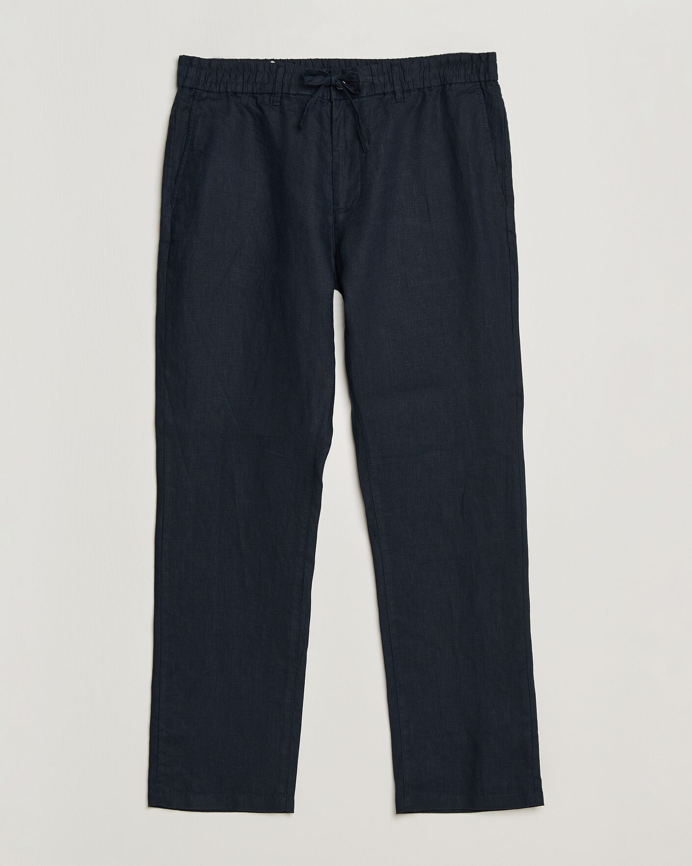 Homme | Pantalons | GANT | Regular Fit Linen Drawstring Pants Evening Blue