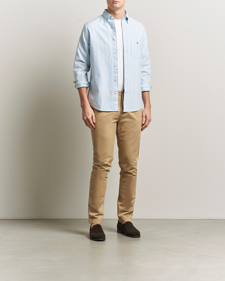 Homme | Pantalons | Gant | Slim Fit Chinos Dark Khaki