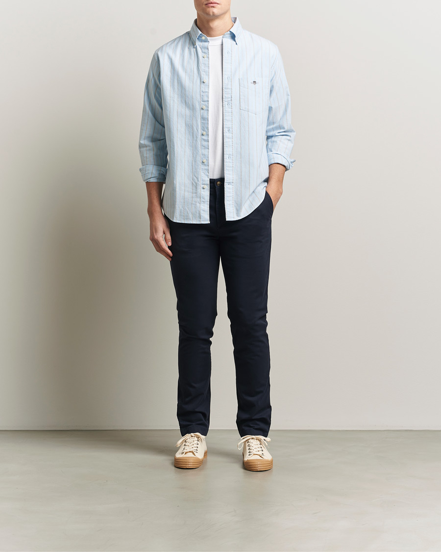 Homme | Pantalons | Gant | Slim Fit Chinos Evening Blue