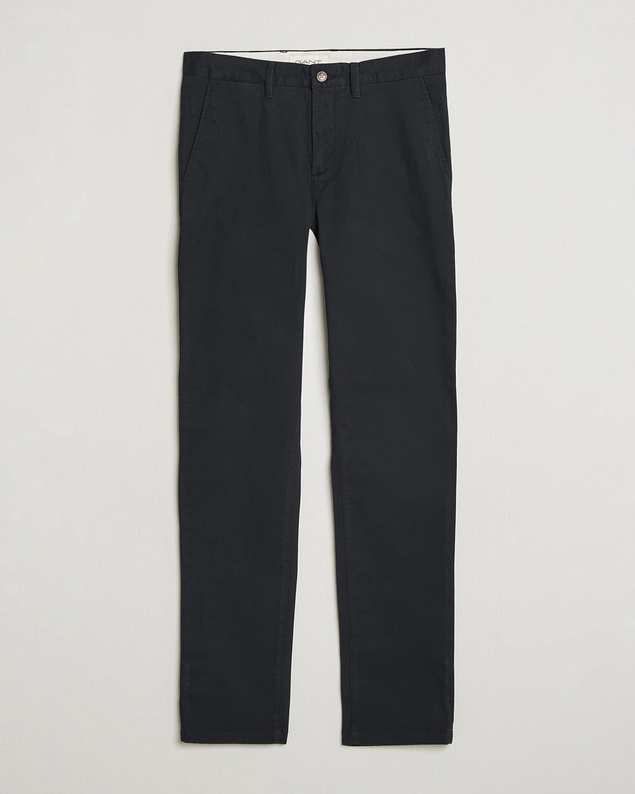 Homme | Pantalons | Gant | Slim Fit Chinos Black