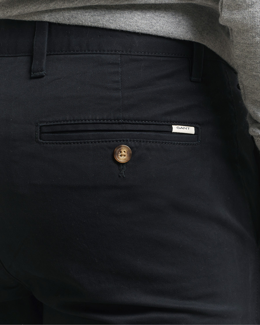 Homme | Pantalons | Gant | Slim Fit Chinos Black