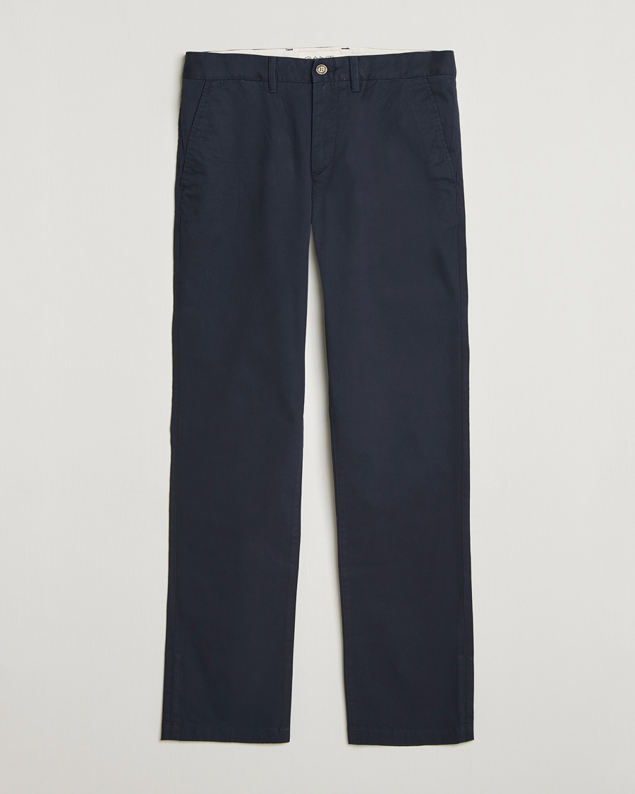 Homme | Pantalons | GANT | Regular Fit Chinos Evening Blue