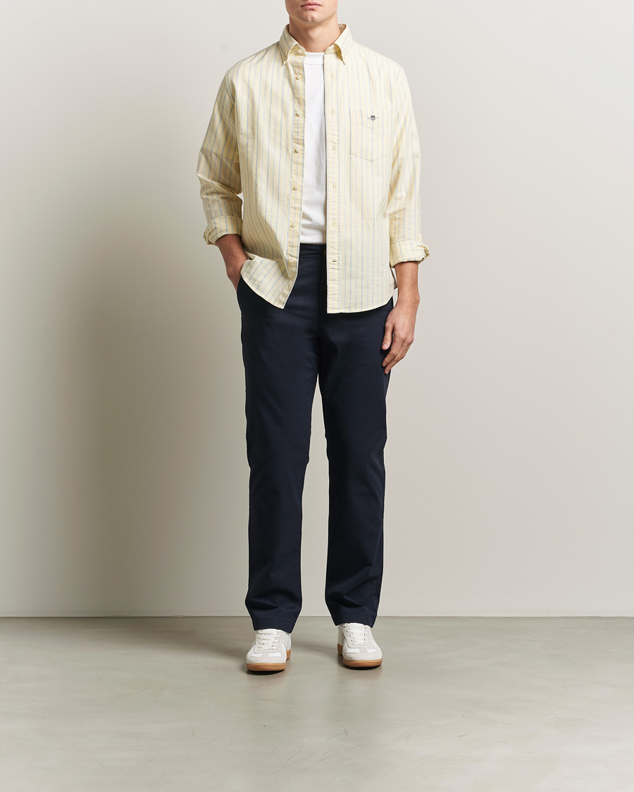 Homme | Pantalons | GANT | Regular Fit Chinos Evening Blue