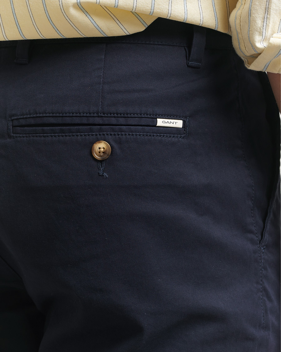 Homme | Pantalons | GANT | Regular Fit Chinos Evening Blue