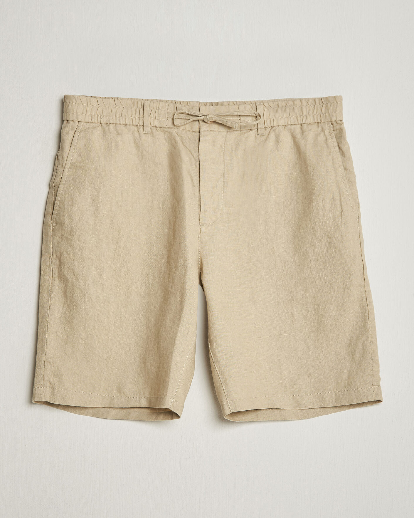 Homme | Shorts | Gant | Regular Fit Linen Drawstring Shorts Oat Beige