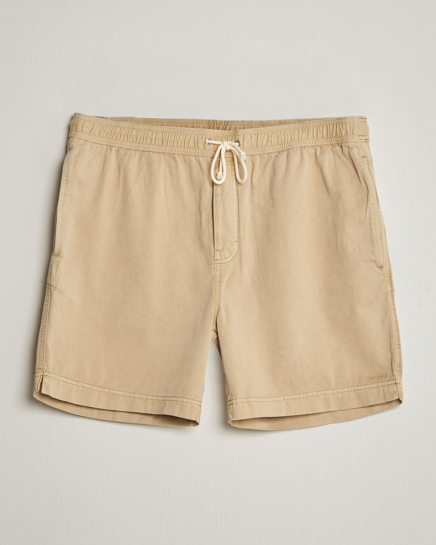 Homme | Shorts | GANT | Regular Fit Sunfaded Drawstring Oat Beige