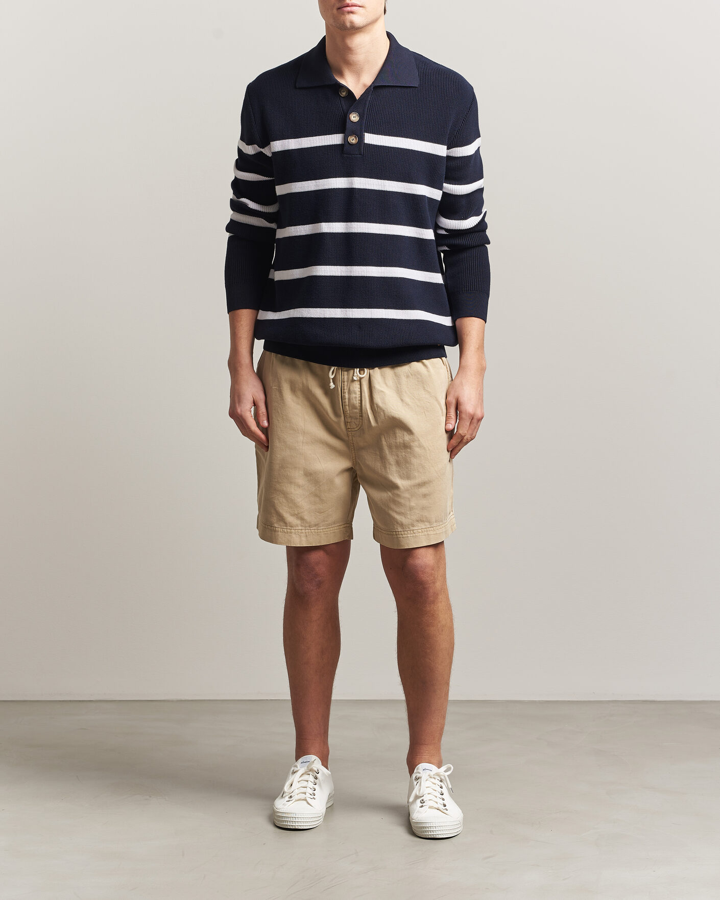 Homme | Shorts | Gant | Regular Fit Sunfaded Drawstring Oat Beige