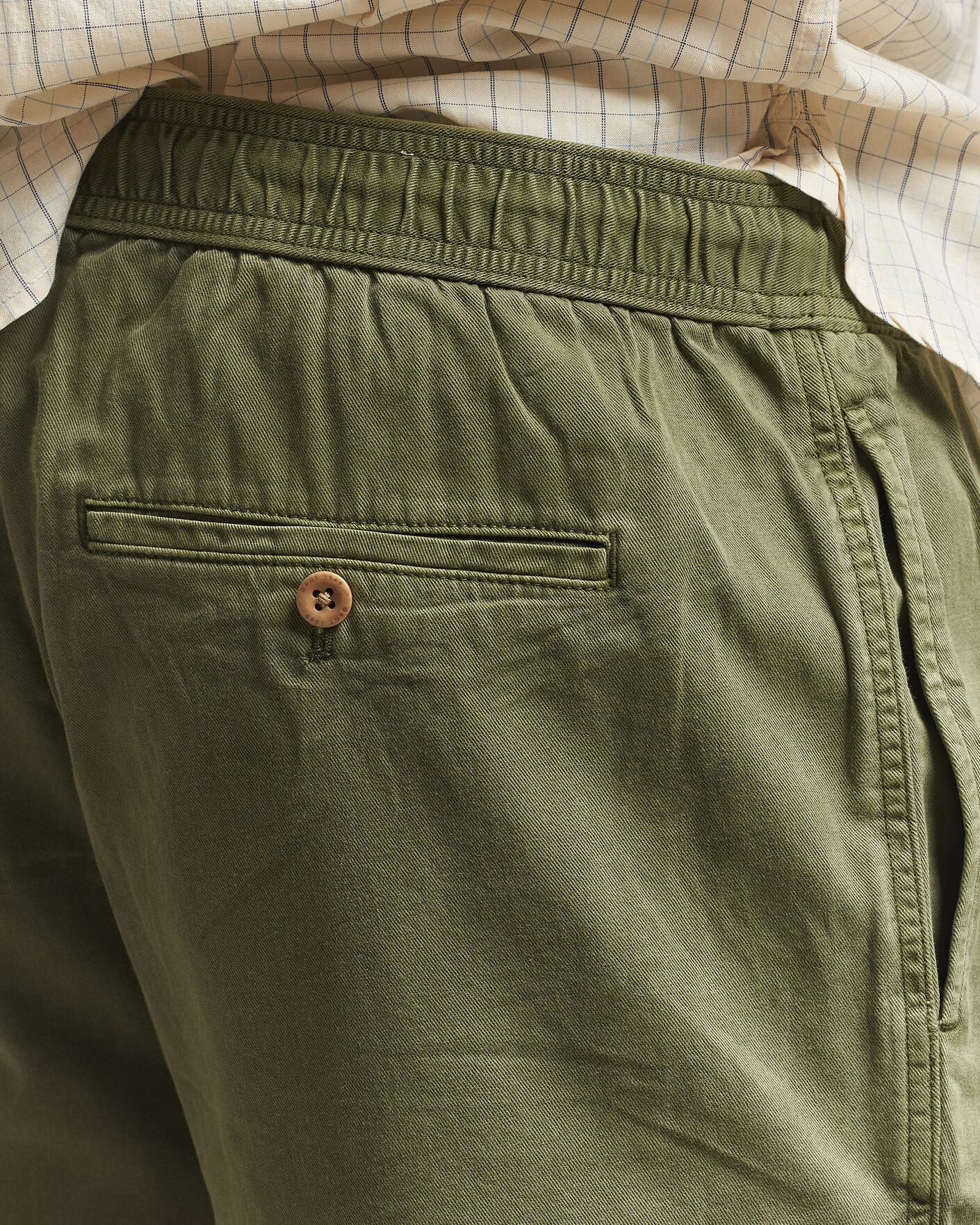 Homme | Shorts | Gant | Regular Fit Sunfaded Drawstring Dry Herb Green