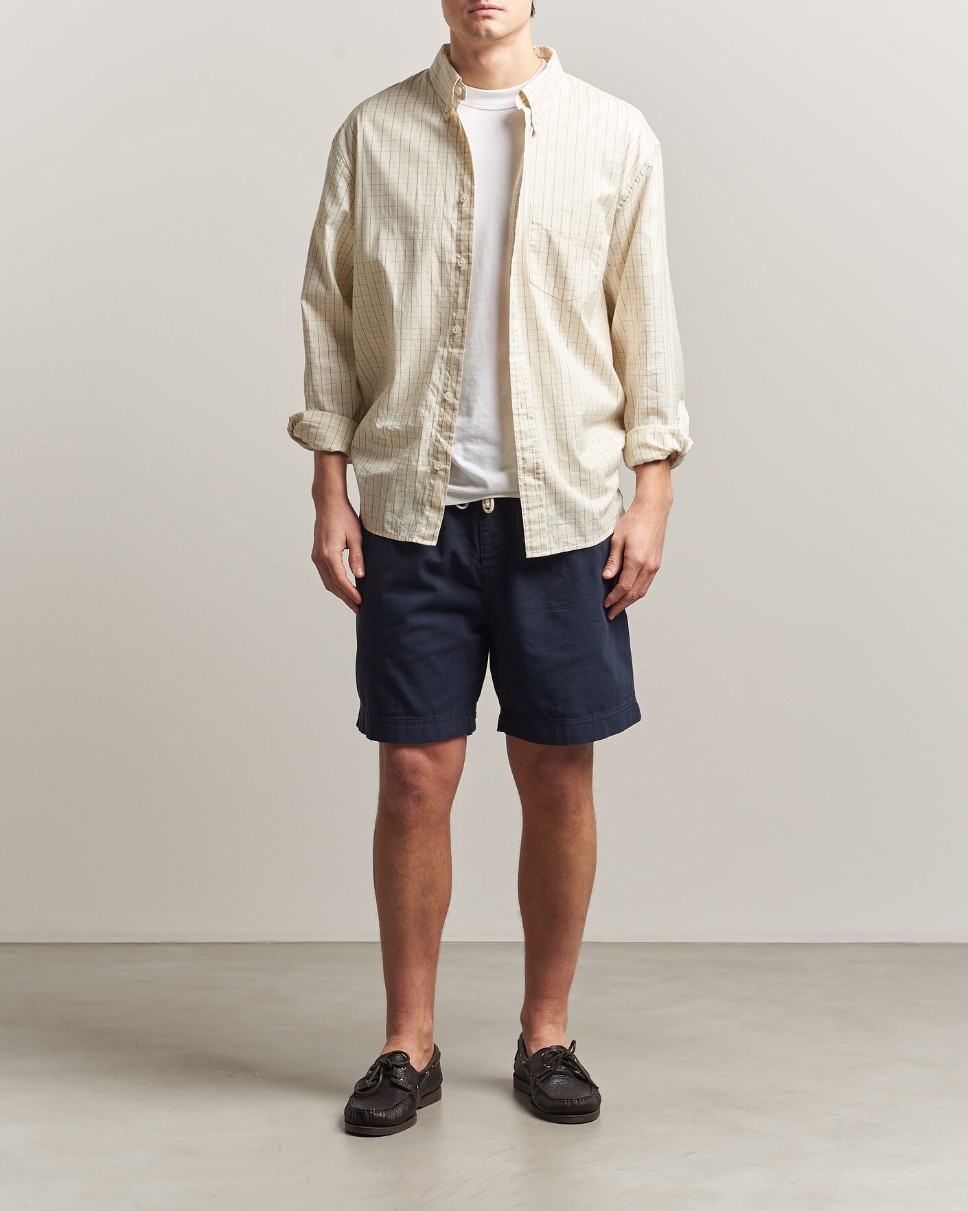 Homme | Shorts | Gant | Regular Fit Sunfaded Drawstring Evening Blue