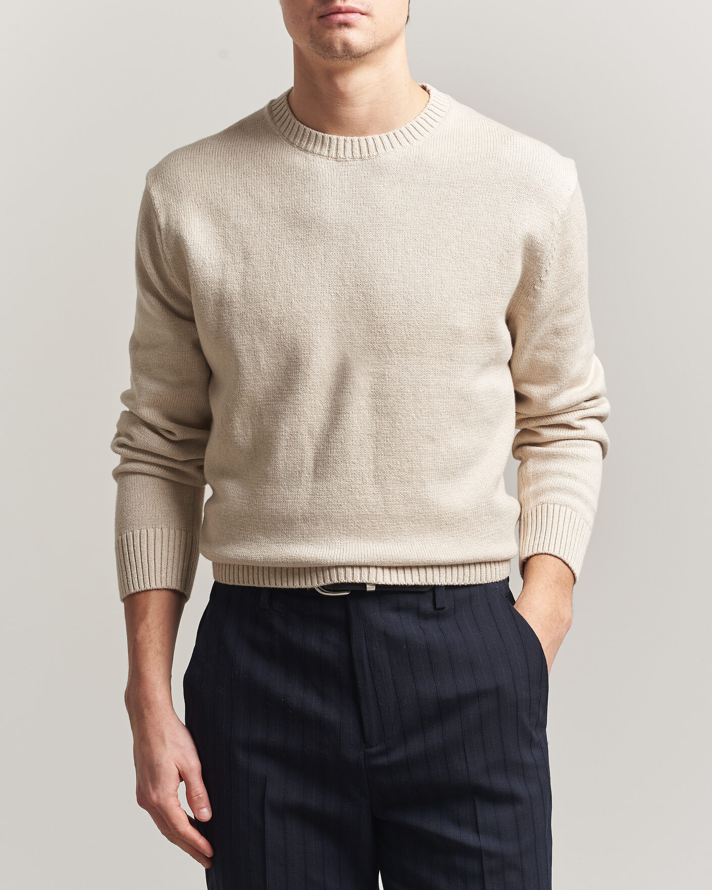 Homme | Pulls Et Tricots | Gant | Cotton/Cashmere Knitted Sweater Seed Melange