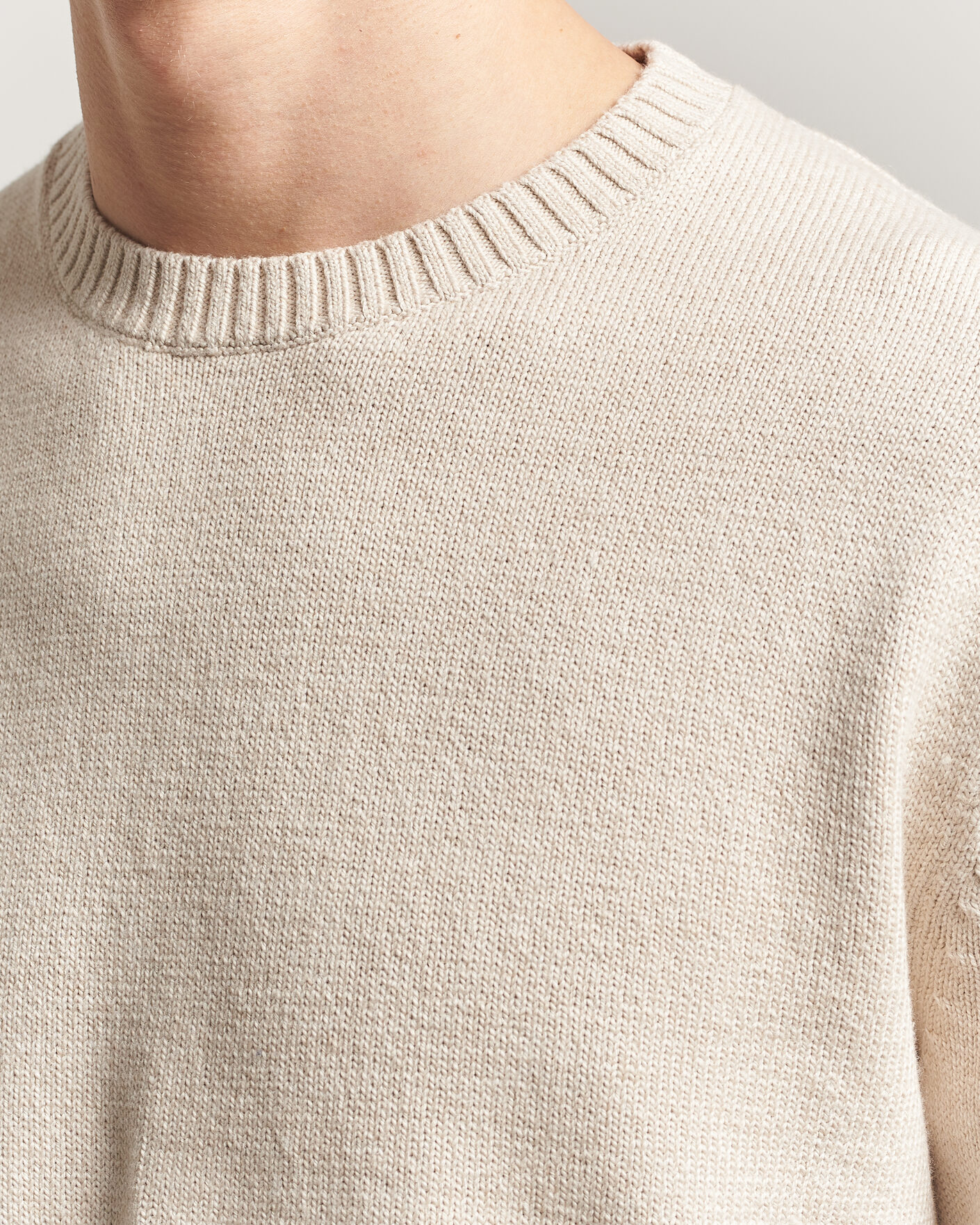 Homme | Pulls Et Tricots | Gant | Cotton/Cashmere Knitted Sweater Seed Melange