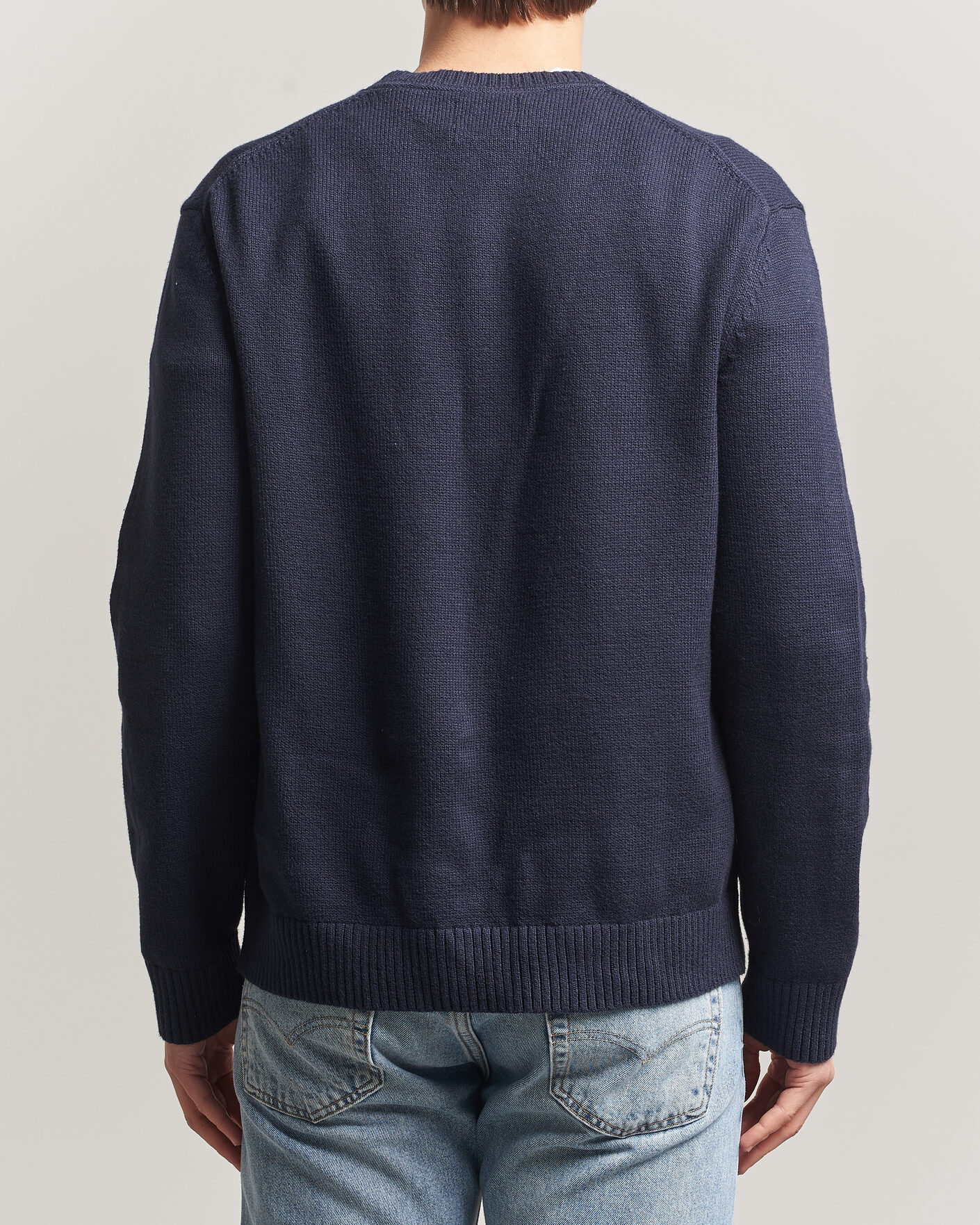 Homme | Pulls Et Tricots | Gant | Cotton/Cashmere Knitted Sweater Evening Blue