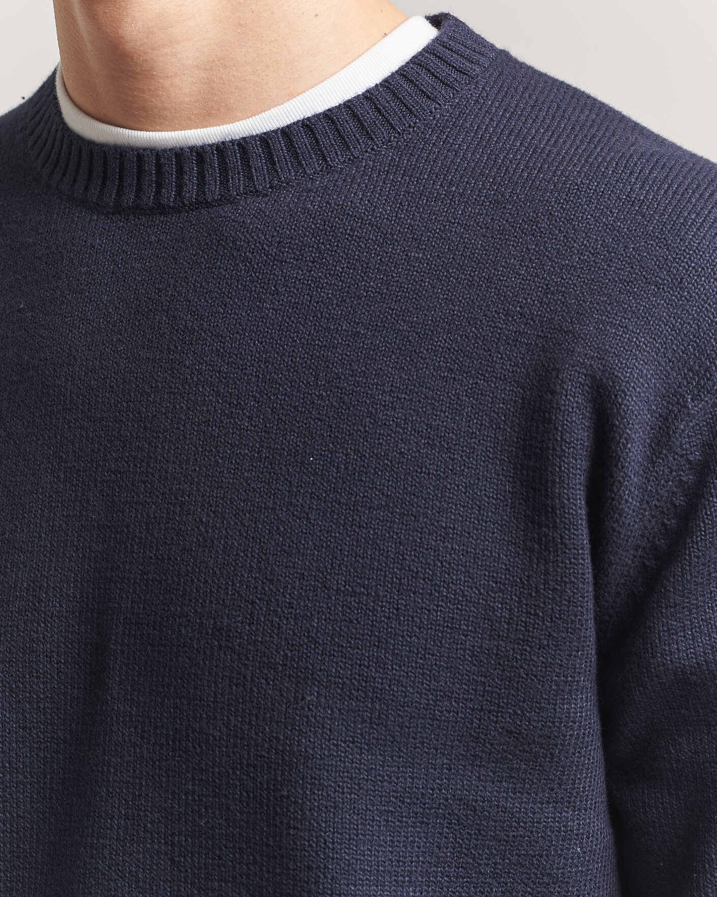 Homme | Pulls Et Tricots | Gant | Cotton/Cashmere Knitted Sweater Evening Blue