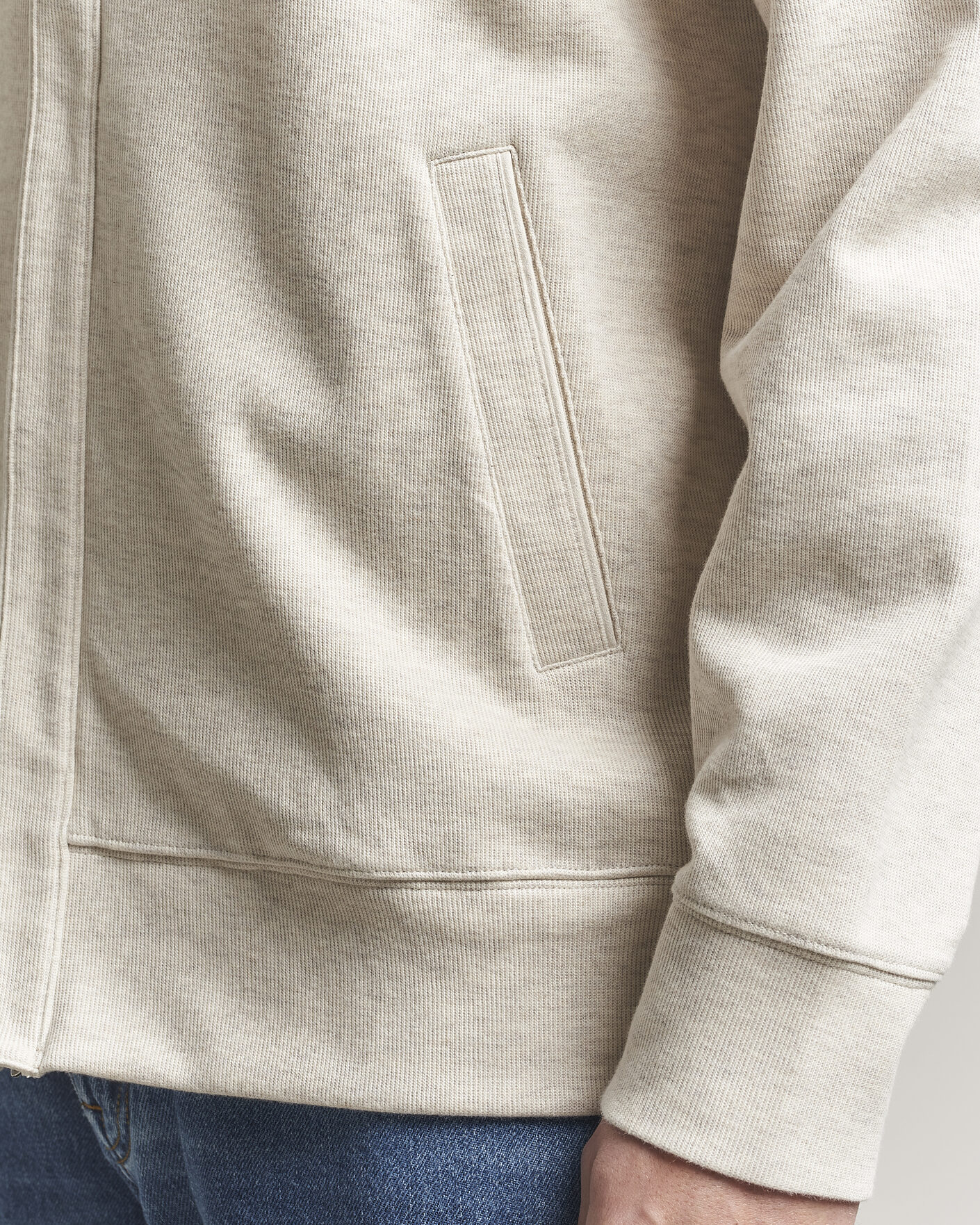 Homme | Pulls Et Tricots | GANT | Light Sacker Rib Full Zip Seed Melange