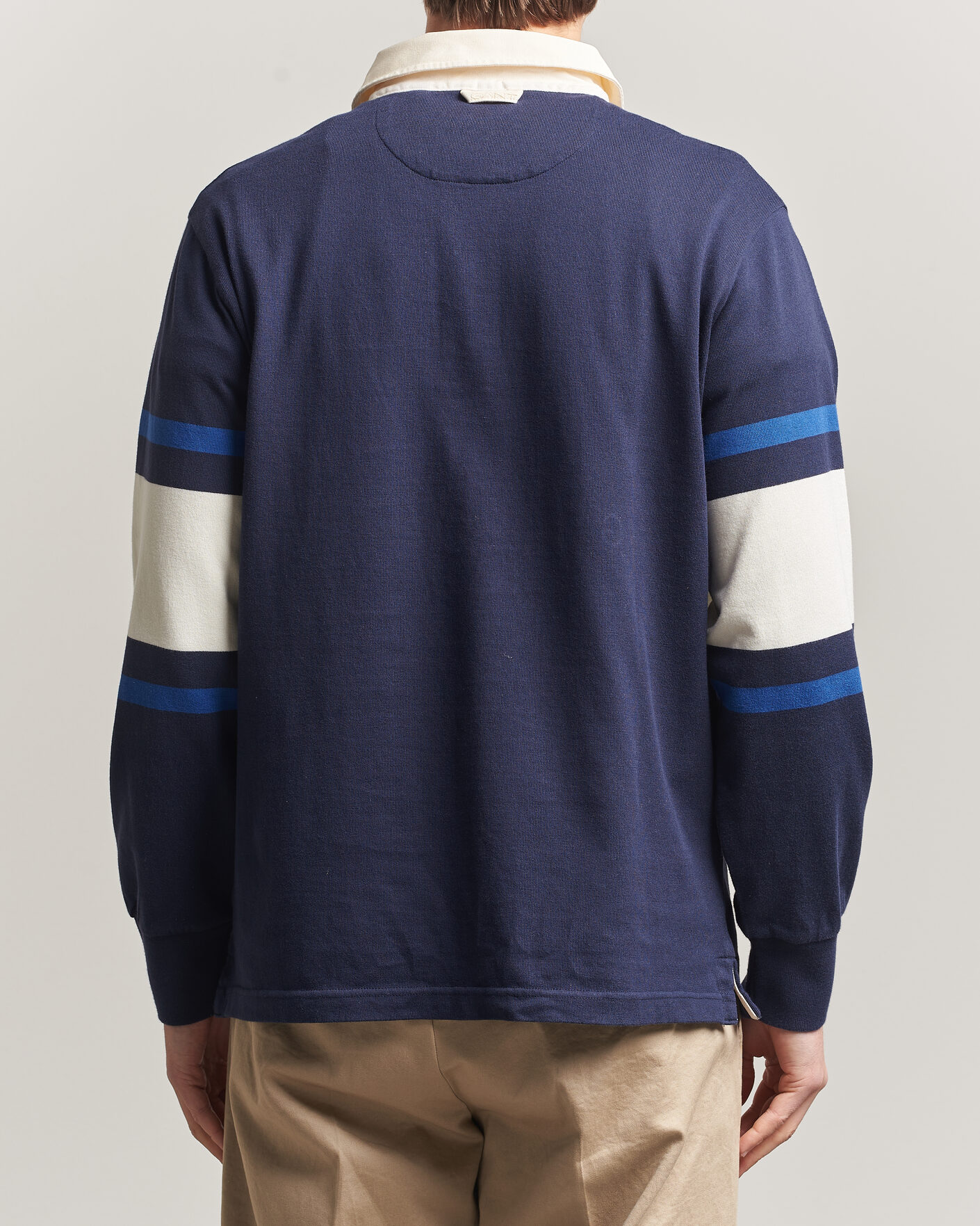 Homme | Pulls Et Tricots | GANT | Striped Rugger Evening Blue