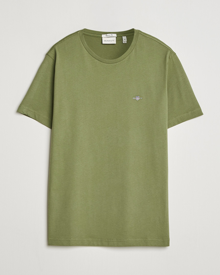 Homme | T-shirts | GANT | The Original T-Shirt Dry Herb Green