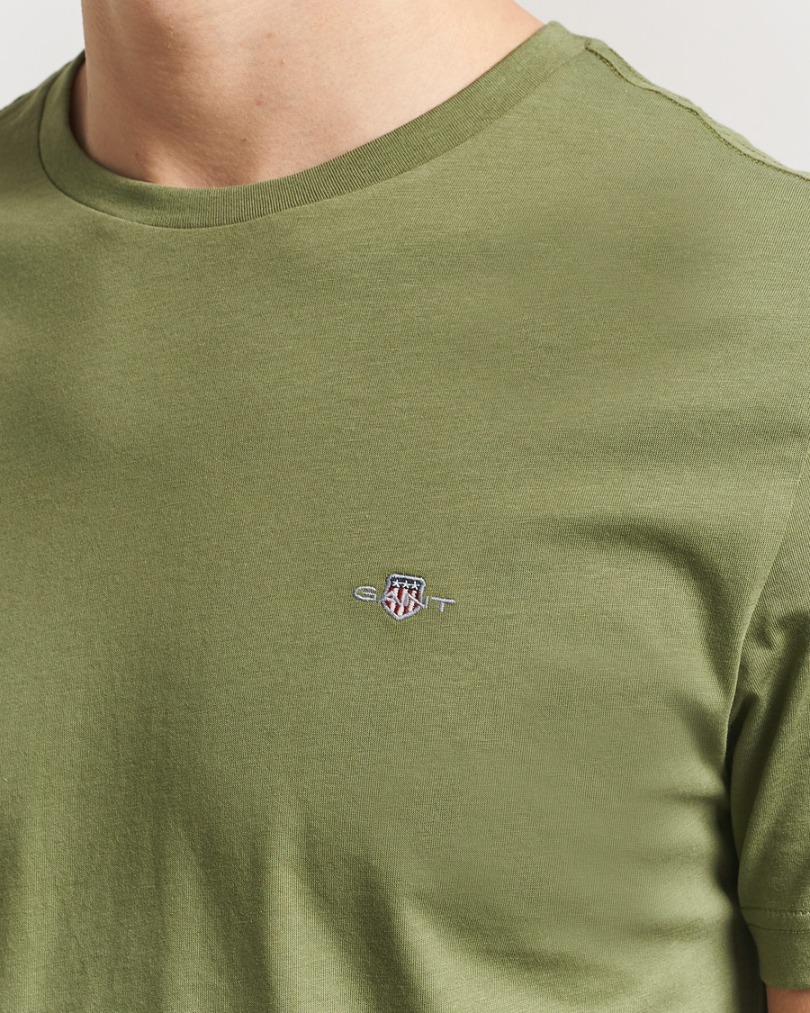 Homme | T-shirts | Gant | The Original T-Shirt Dry Herb Green