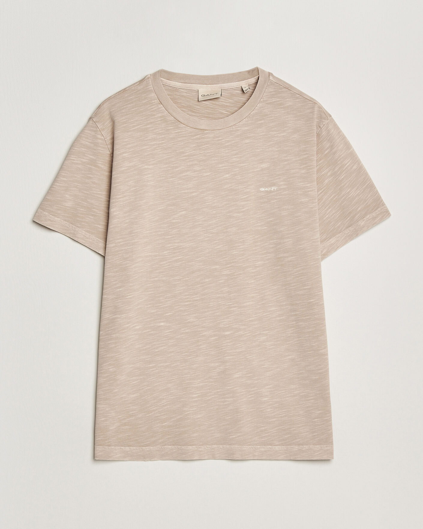 Homme | T-shirts | GANT | Washed Slub T-Shirt Oat Beige
