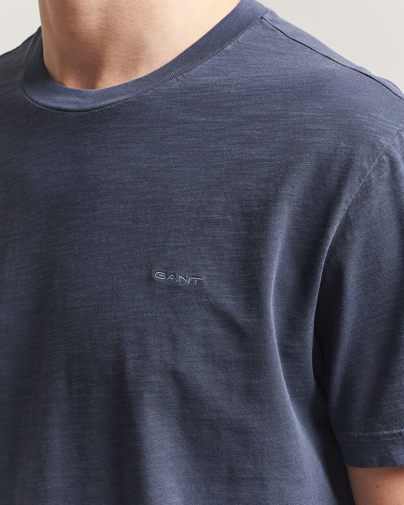 Homme | T-shirts | Gant | Washed Slub T-Shirt Evening Blue