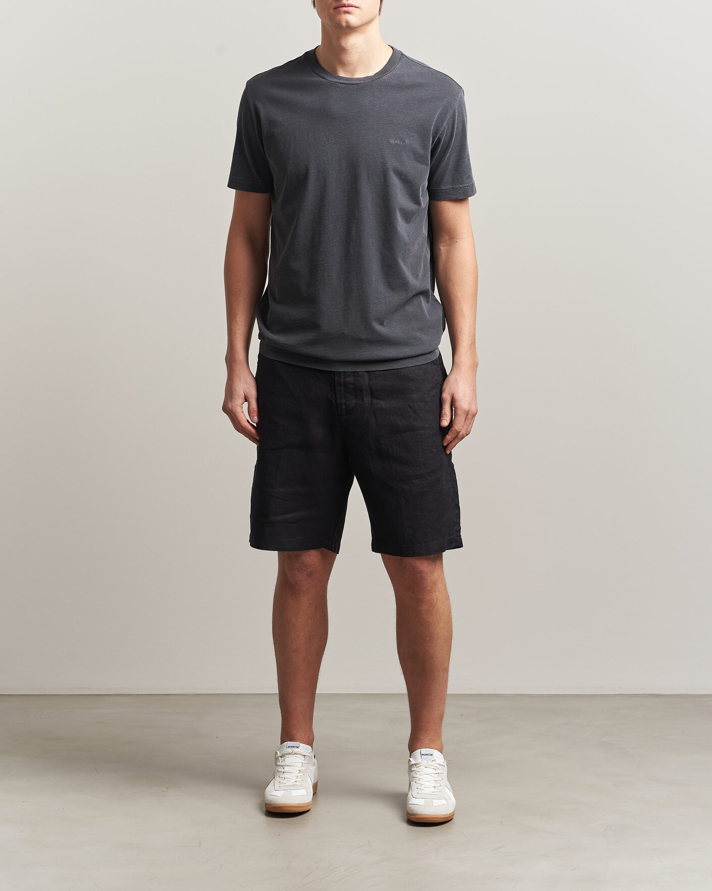 Homme | T-shirts | GANT | Washed Slub T-Shirt Black