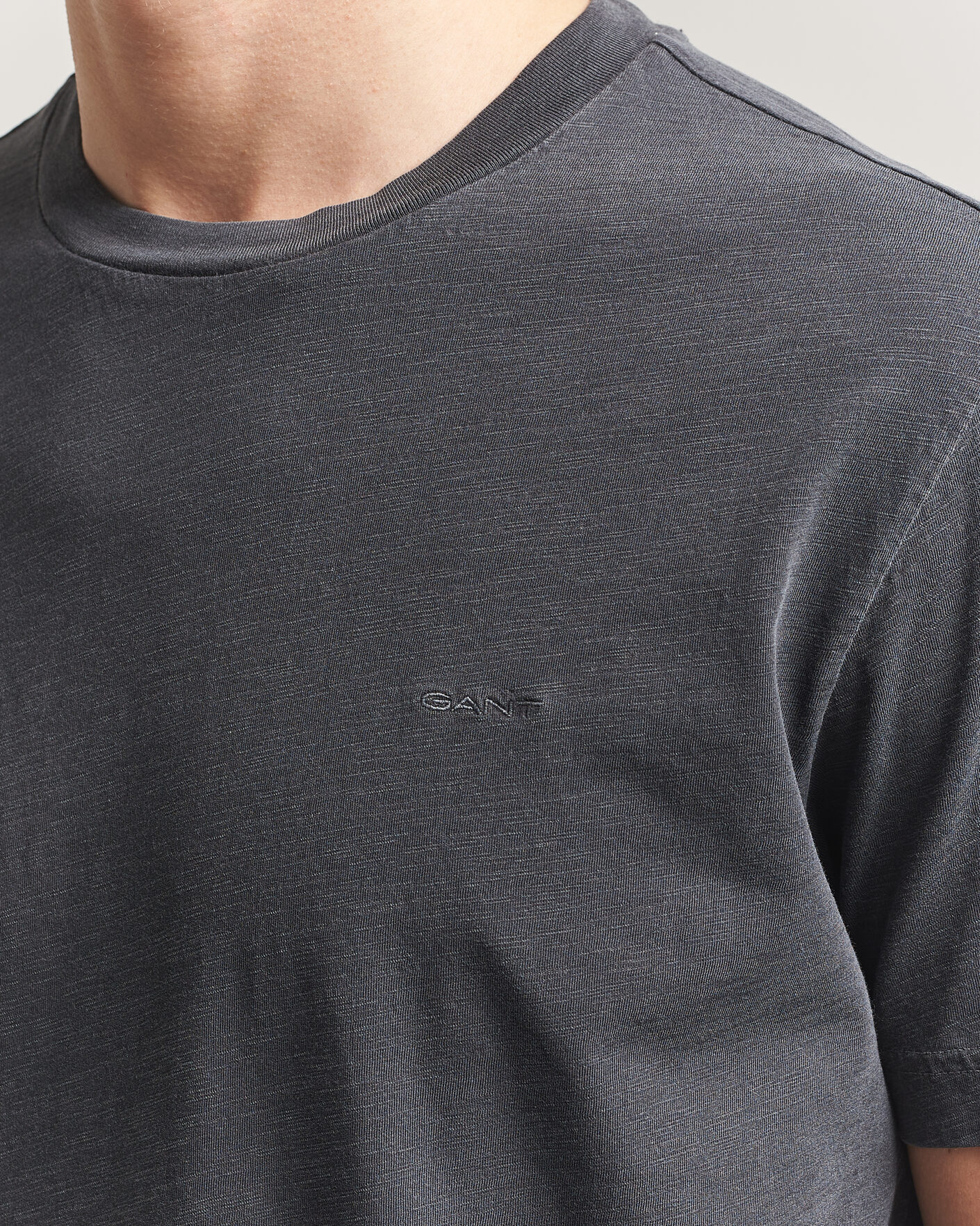 Homme | T-shirts | GANT | Washed Slub T-Shirt Black