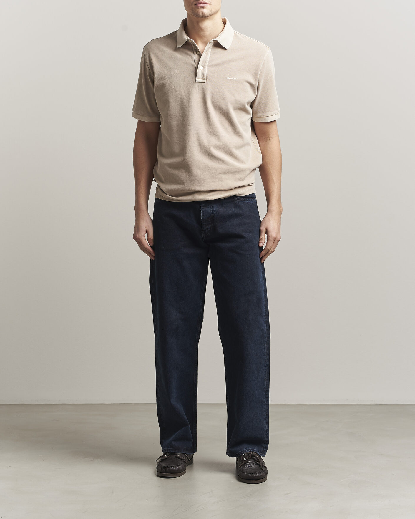 Homme | Polos | GANT | Sunfaded Polo Oat Beige