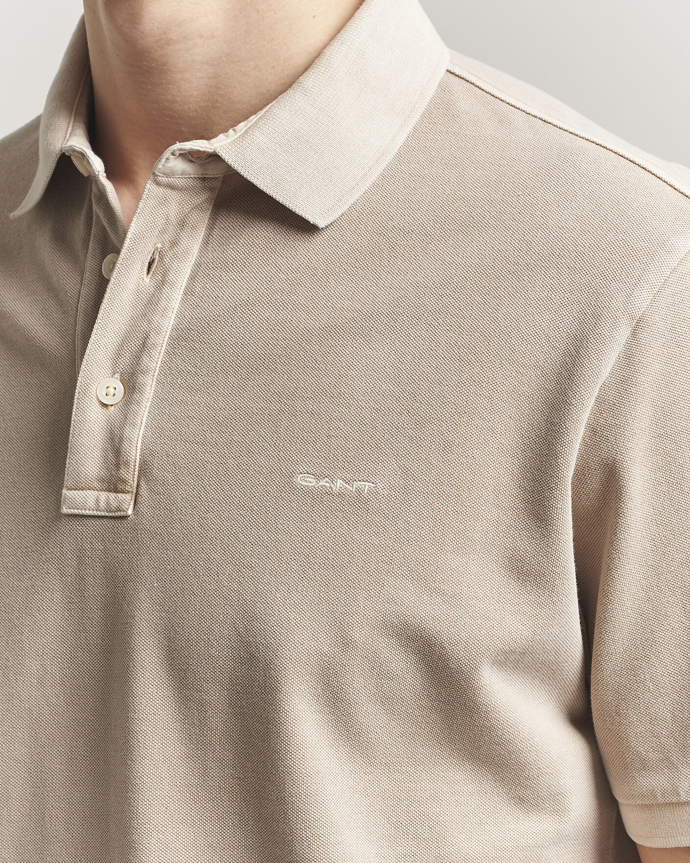 Homme | Polos | Gant | Sunfaded Polo Oat Beige