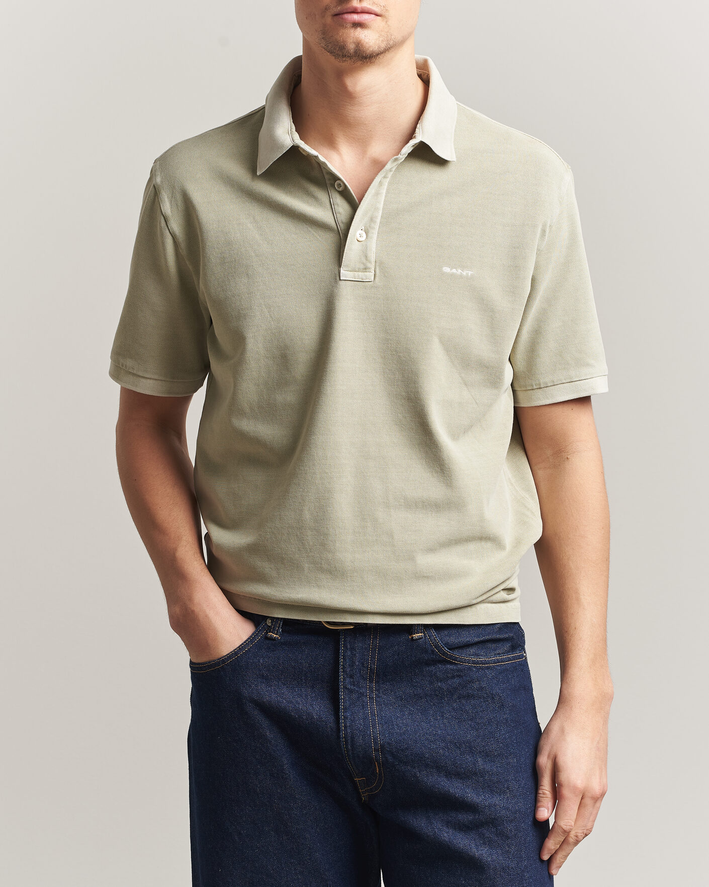 Homme | Polos | Gant | Sunfaded Polo Milky Matcha