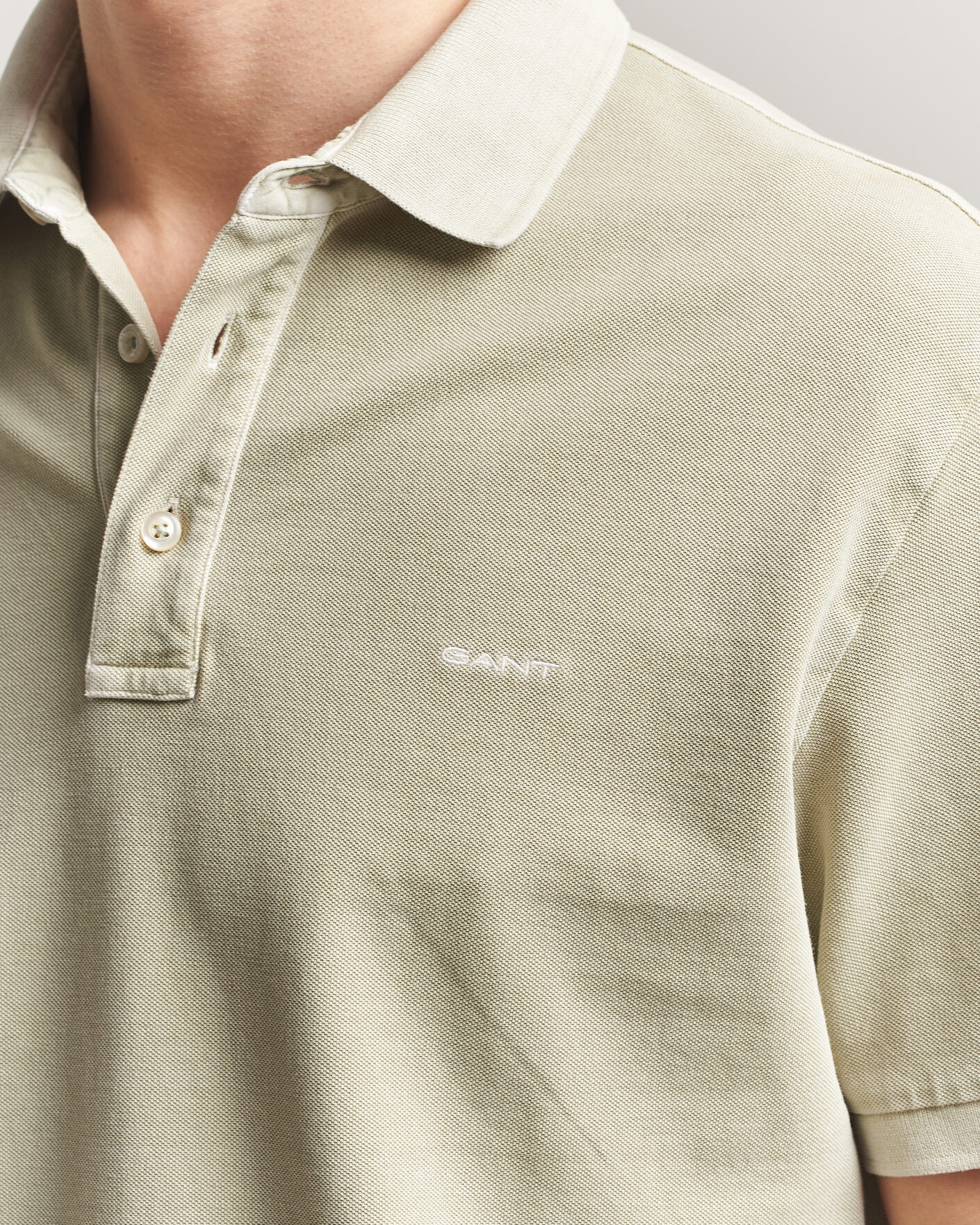 Homme | Polos | Gant | Sunfaded Polo Milky Matcha