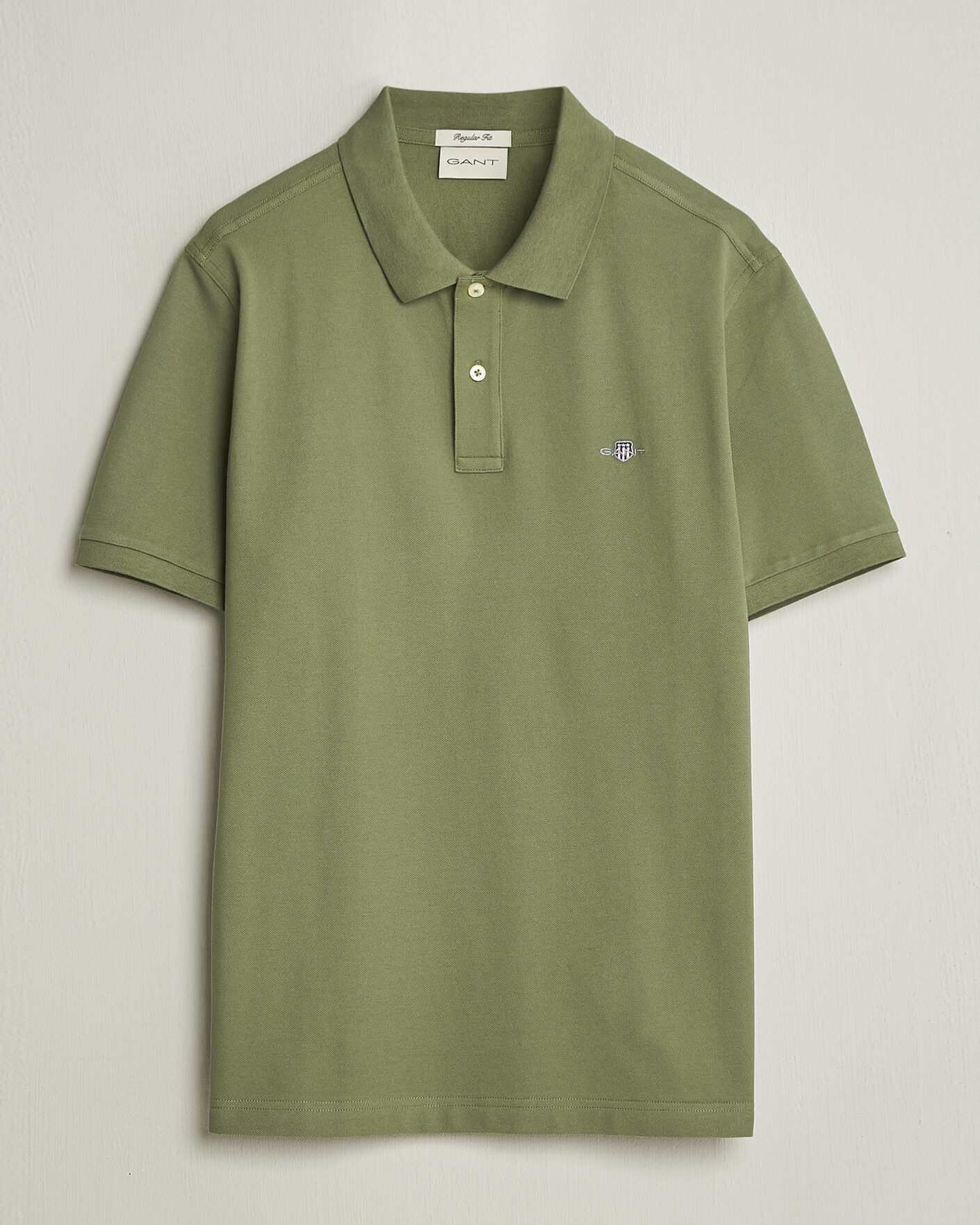 Homme | Polos | GANT | The Original Polo Dry Herb Green