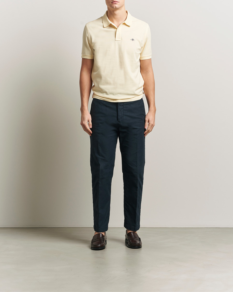 Homme | Polos | GANT | The Original Polo Vanilla Yellow
