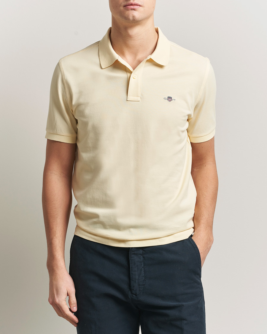 Homme | Polos | GANT | The Original Polo Vanilla Yellow