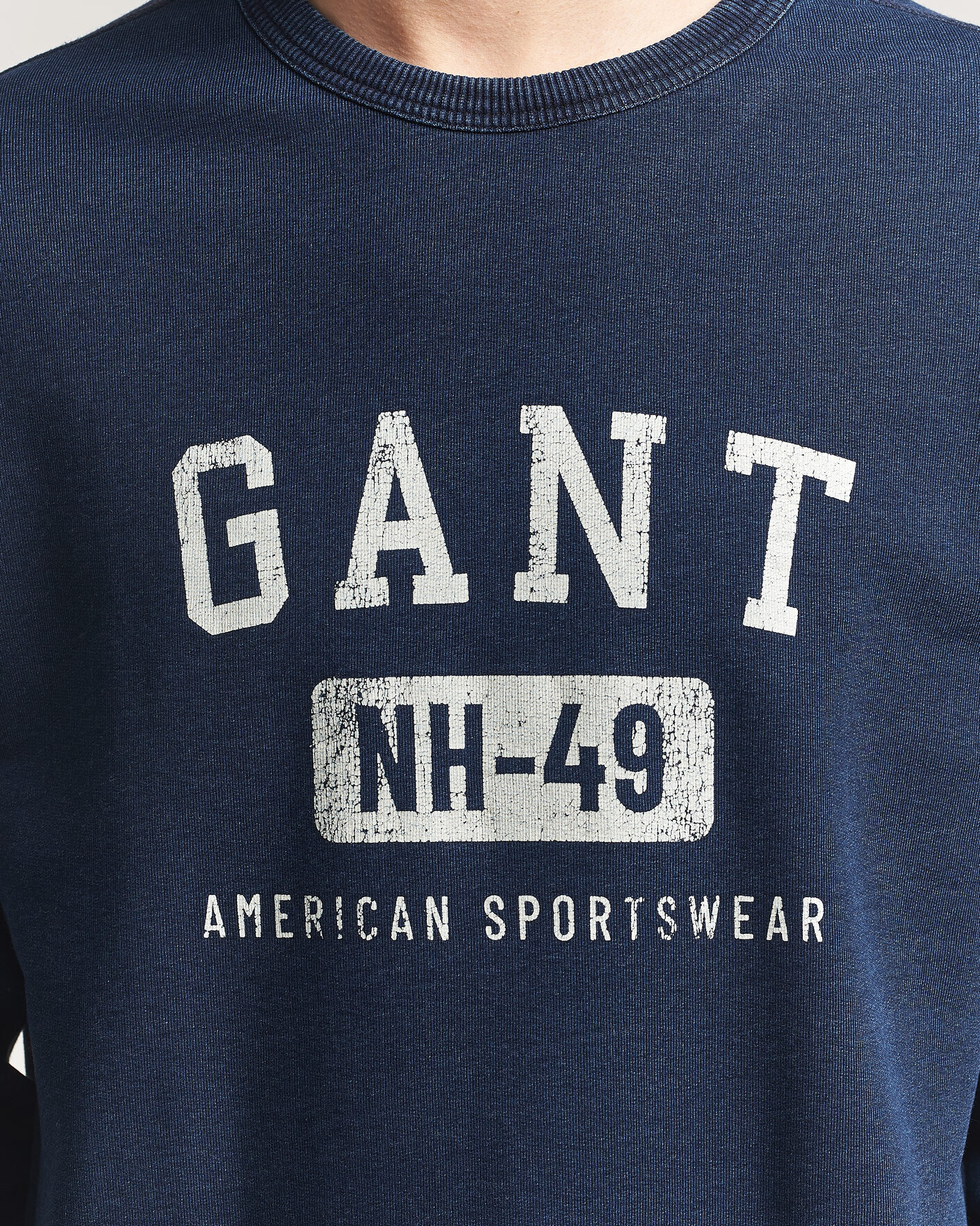 Homme | Pulls Et Tricots | Gant | Indigo Graphic Sweatshirt Dark Blue