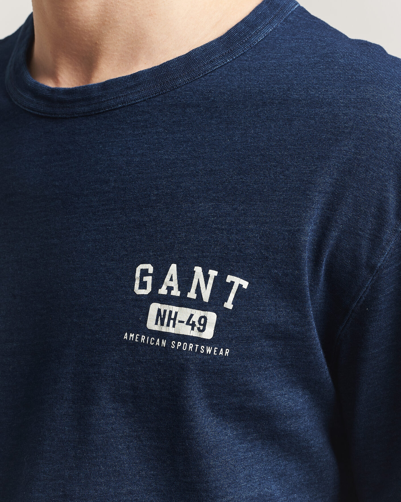 Homme | T-shirts | Gant | Indigo Graphic T-Shirt Dark Blue