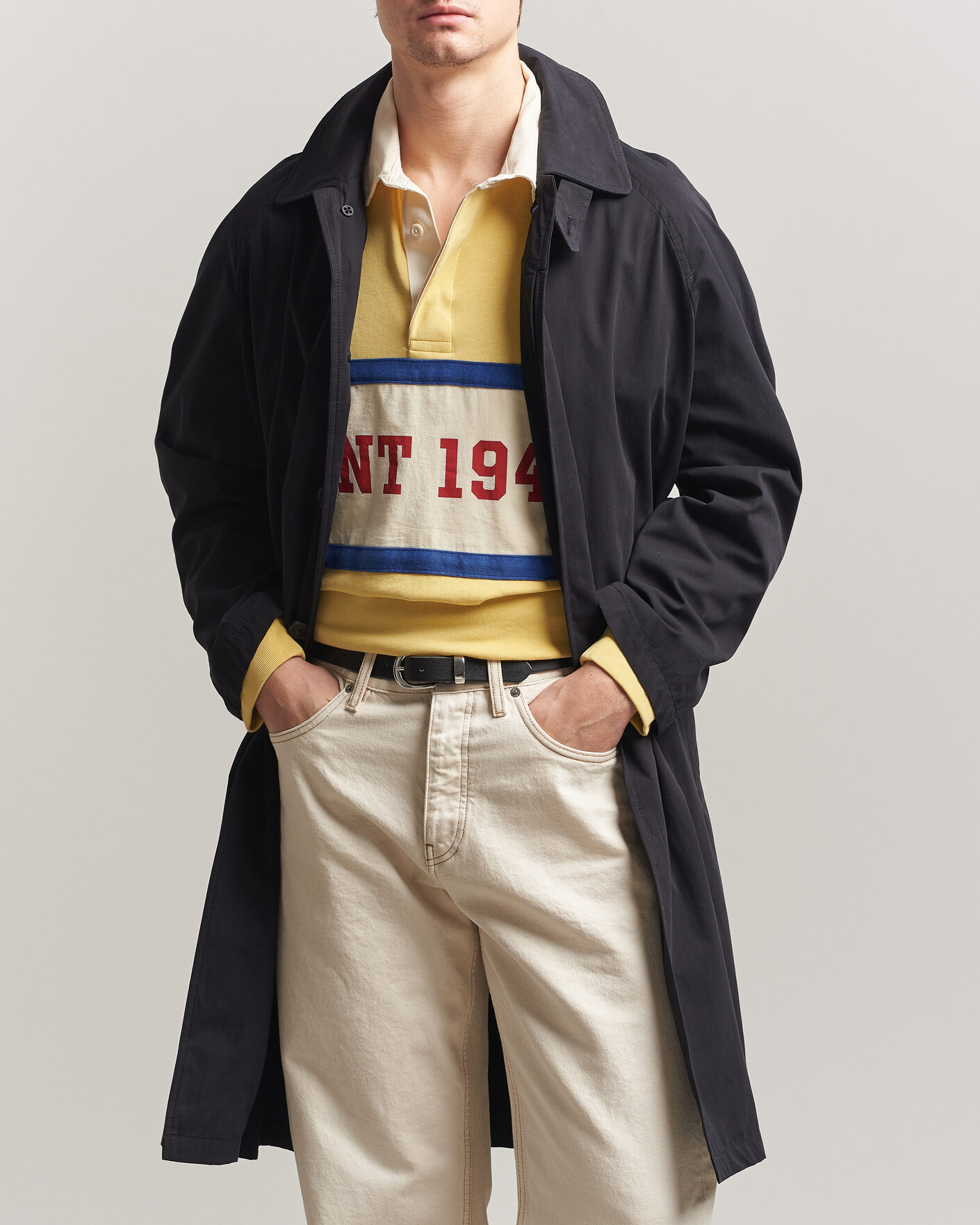 Homme | Manteaux Et Vestes | Gant | Cotton Coat Black