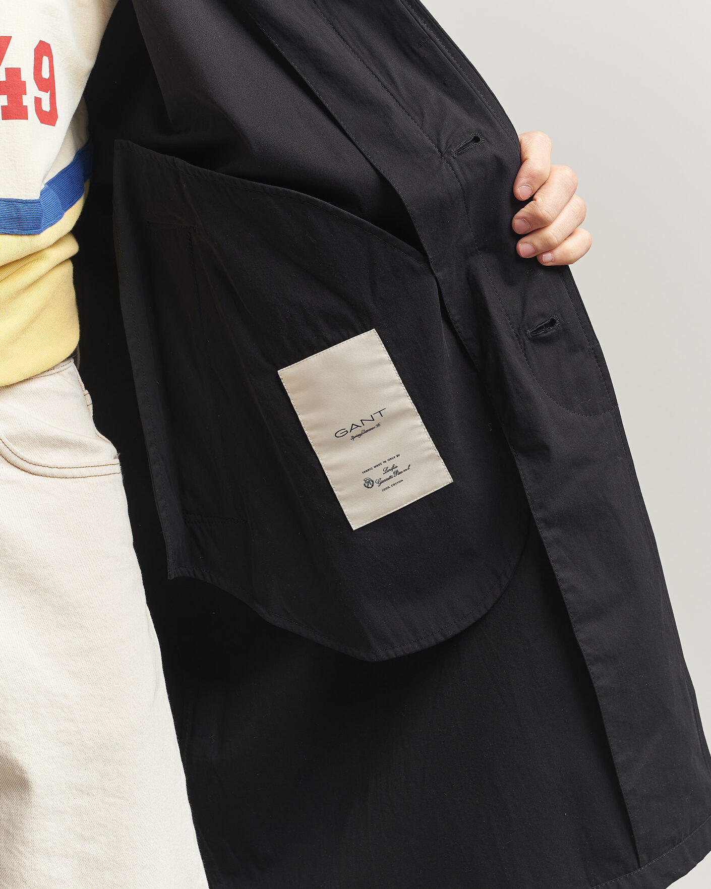 Homme | Manteaux Et Vestes | Gant | Cotton Coat Black