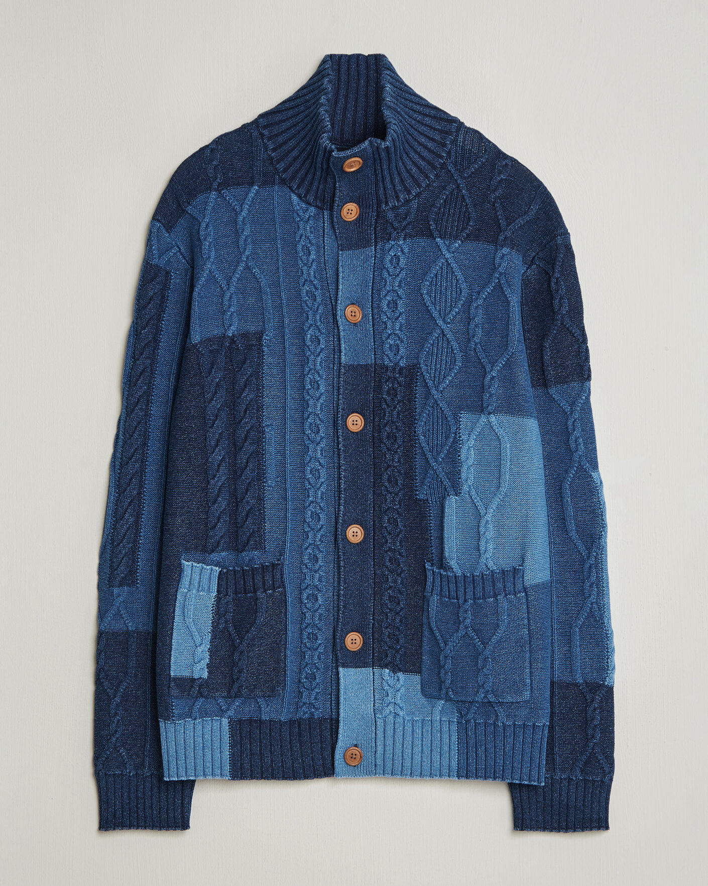 Homme | Pulls Et Tricots | GANT | Indigo Cotton Cable Cardigan Rich Navy